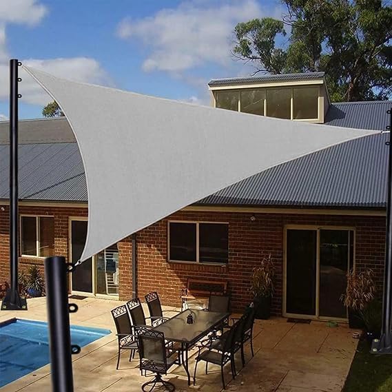 Shade Sail Poles, 9 FT Outdoor Sun Shade Sail Pole Awning Canopy Outdoor Heavy Duty Poles for Sun Shades Deck Patio Backyard (4Pack)