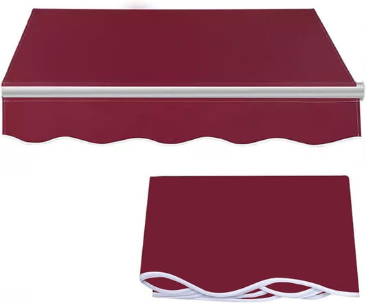 Scalable terrace sunshade with canvas replacement (frameless), rain and sun protection suitable for installation in courtyards, balconies, storefronts, courtyards, hotels, homes, and beach sunshades(R