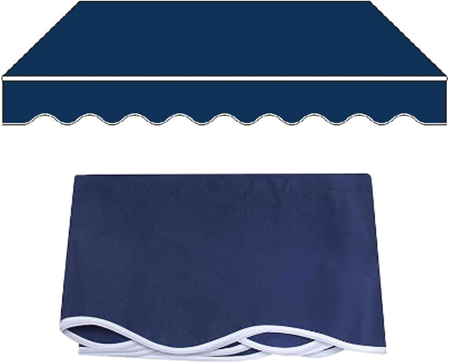 Scalable terrace sunshade with canvas replacement (frameless), rain and sun protection suitable for installation in courtyards, balconies, storefronts, courtyards, hotels, homes, and beach sunshades(R