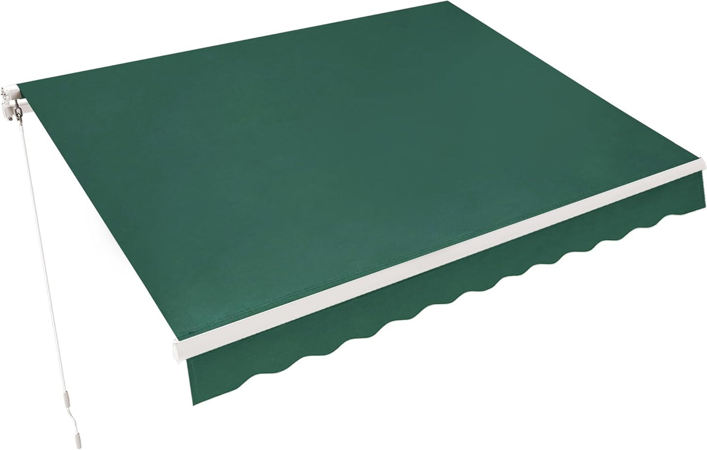 MCombo 13.2x7.8 Feet Manual Retractable Patio Door Window Awning Sunshade Shelter Outdoor Canopy,1308 (Grey, 13.2'(L) x 7.8'(W))