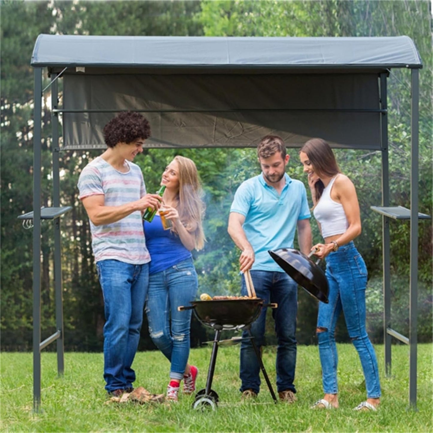 Multifunctional shed, can be Used as Terrace Pavilion, Garden Rest Pavilion, Sunshade Pavilion, rain shelter Pavilion, Courtyard shed, Barbecue Pavilion, Barbecue Awning