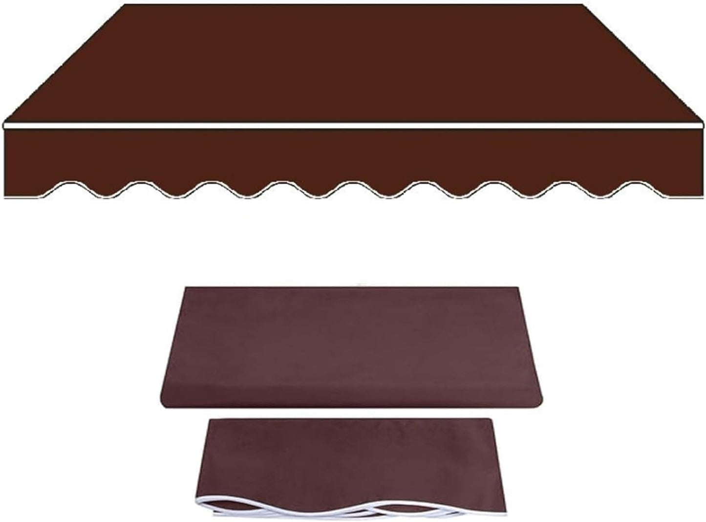 Scalable terrace sunshade with canvas replacement (frameless), rain and sun protection suitable for installation in courtyards, balconies, storefronts, courtyards, hotels, homes, and beach sunshades(R