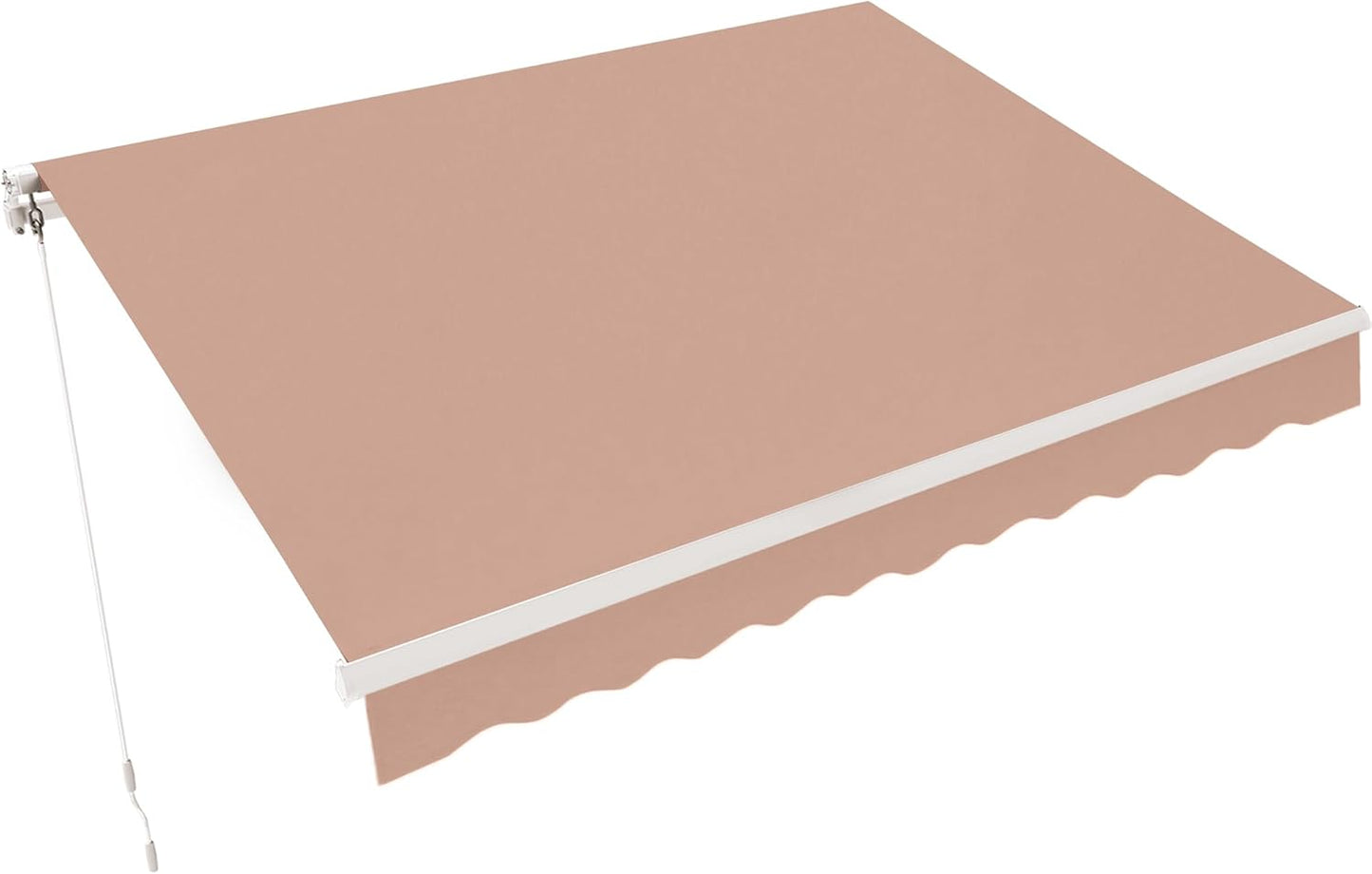 MCombo 13.2x7.8 Feet Manual Retractable Patio Door Window Awning Sunshade Shelter Outdoor Canopy,1308 (Grey, 13.2'(L) x 7.8'(W))